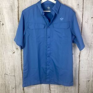 Boy Scouts Adult Small Vented Short Sleeve Shirt - Blue NEW A